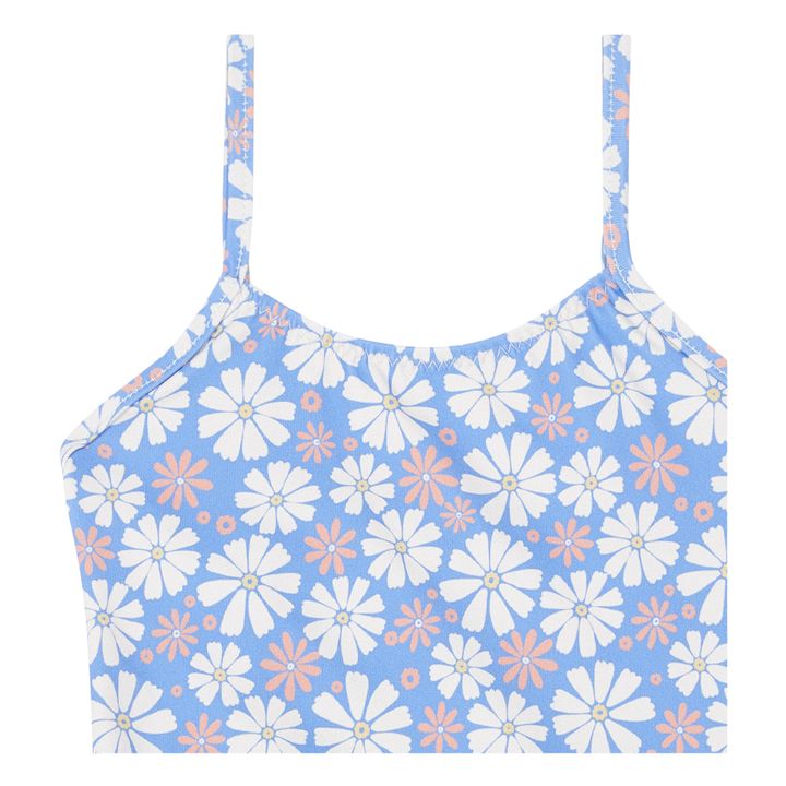 Daisies Printed Swimsuit | Blue- Product image n°1