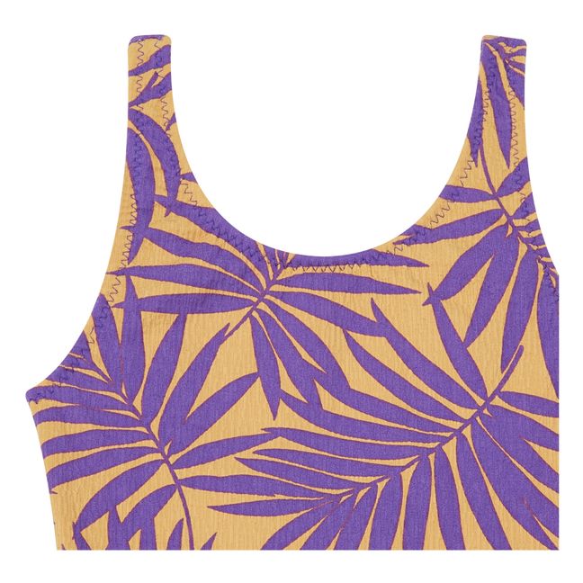 Palm Trees Printed Swimsuit | Lilac