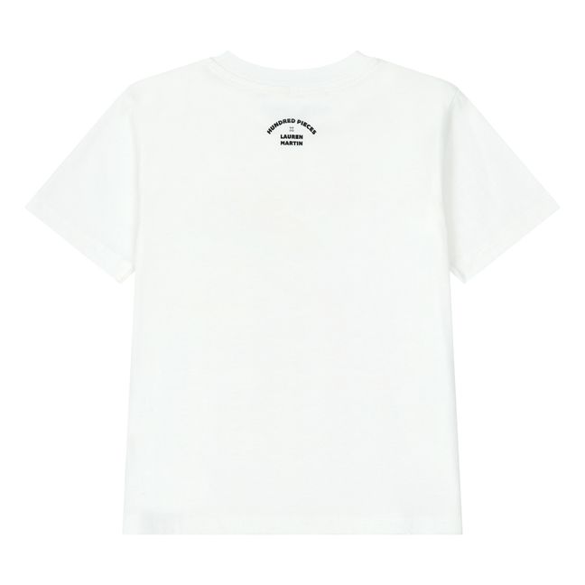 Organic Cotton Sunshine Lauren Martin T-Shirt  | Bianco