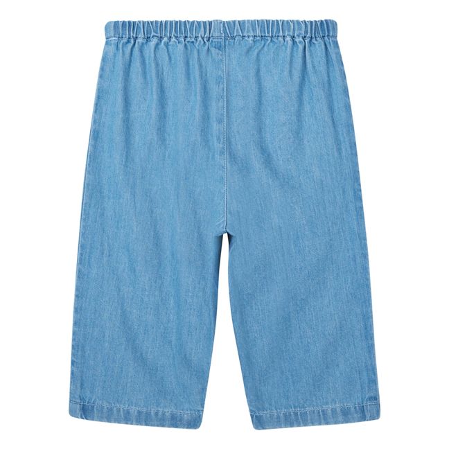 Pantalon Denim Coton Bio | Azul