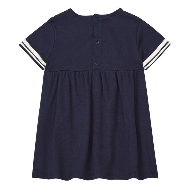 Organic Cotton Sailor Dress | Navy blue