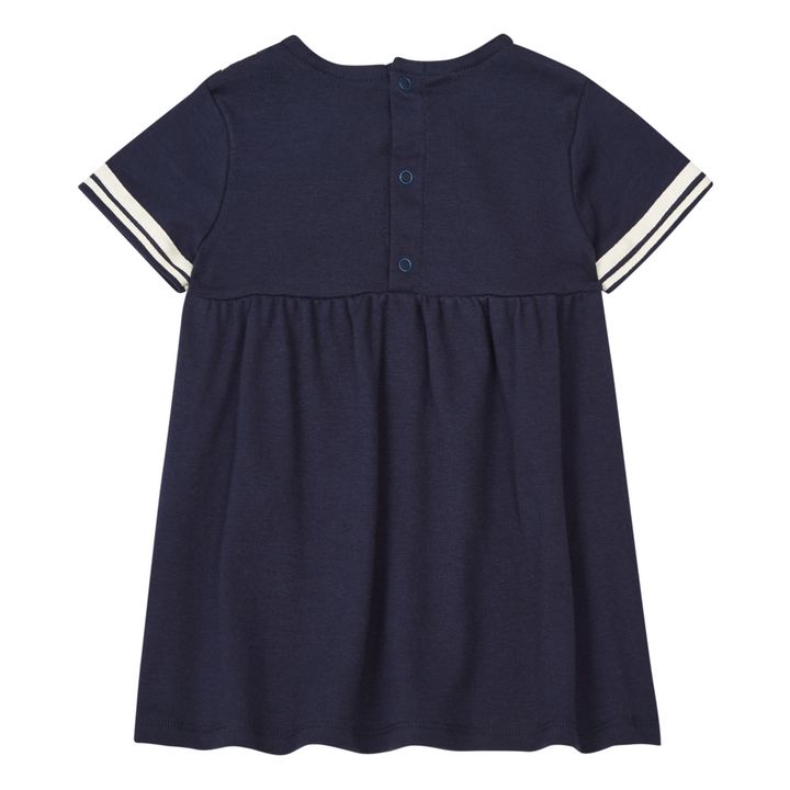 Organic Cotton Sailor Dress | Azul Marino- Imagen del producto n°1