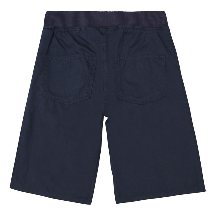 Cotton Bermuda Shorts | Navy blue- Product image n°1