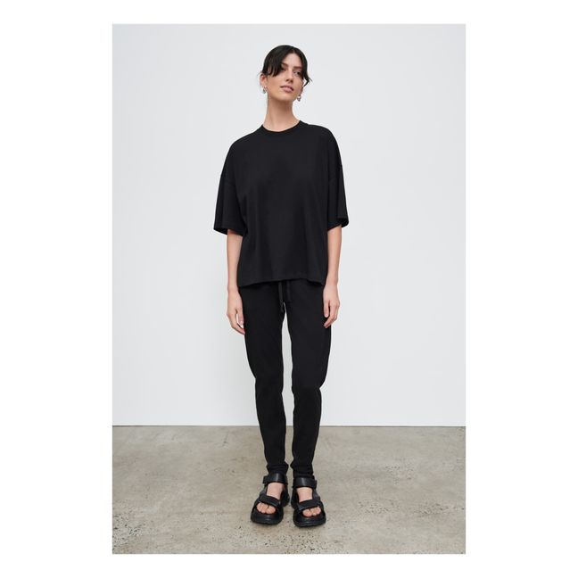 T-shirt Oversized Coton Bio | Noir