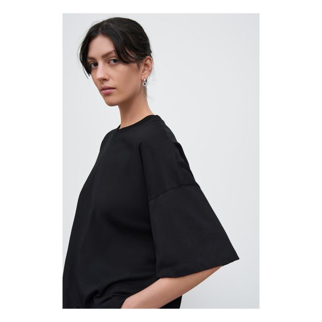 Camiseta Oversized de algodón orgánico | Negro