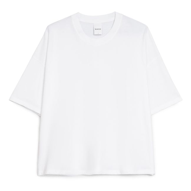 Oversized Boxy Organic Cotton T-shirt | Bianco