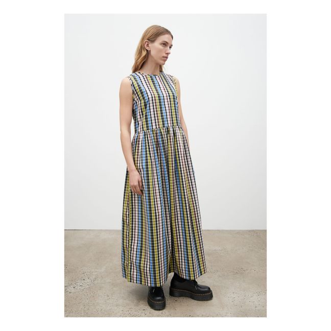 Kleid Charlie Kariert Bio-Baumwolle | Grün