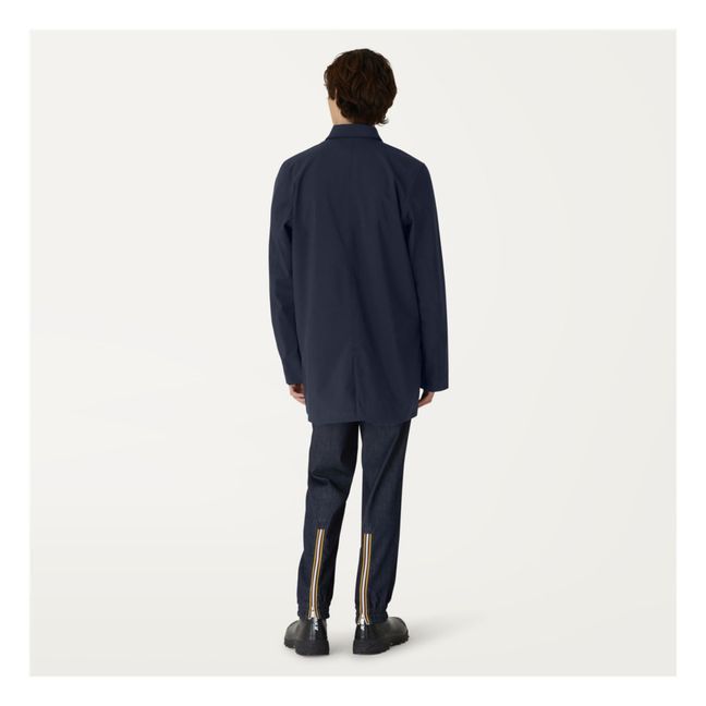 Chaqueta larga Benny Bonded | Azul Marino