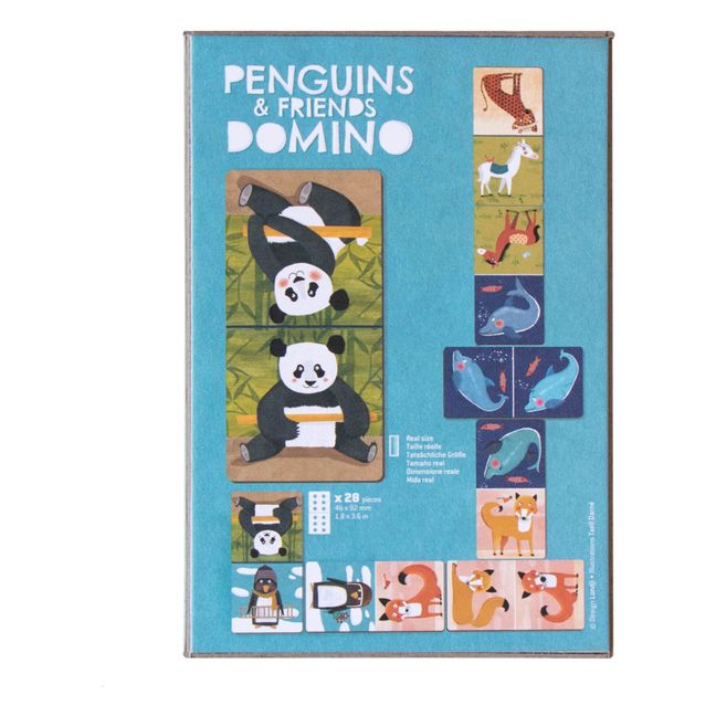 Dodo dominoes - Blue mix - 28 pieces par Liewood 