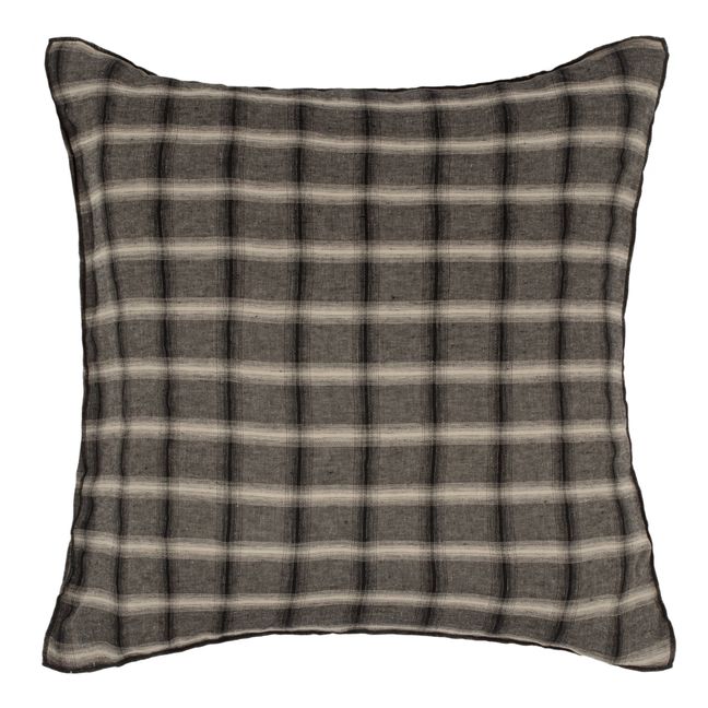 Highlands Washed Linen Pillowcase | Dunkelgrau