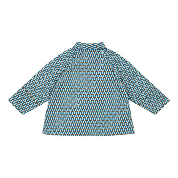 Blusa de estampado geométrico | Azul- Imagen del producto n°2