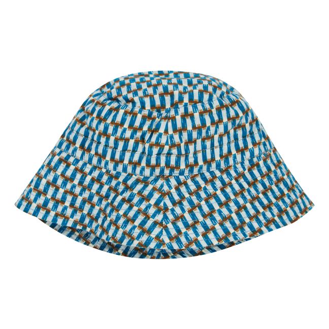 Sombrero con estampado geométrico | Azul