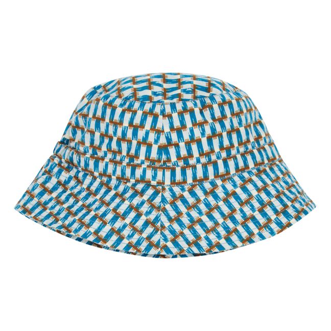 Sombrero con estampado geométrico | Azul