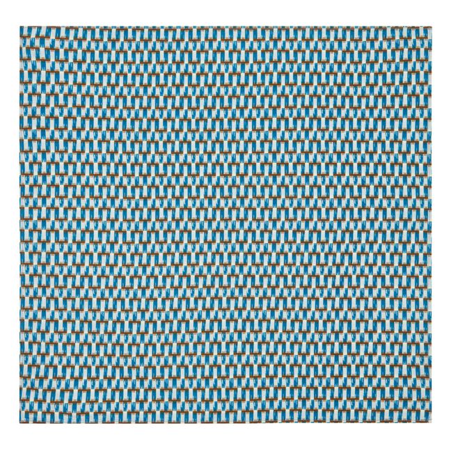 Bufanda de estampado geométrico | Azul