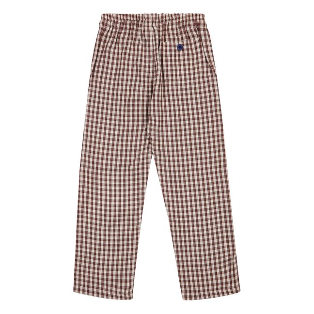 Ficus Check Pants | Chocolate