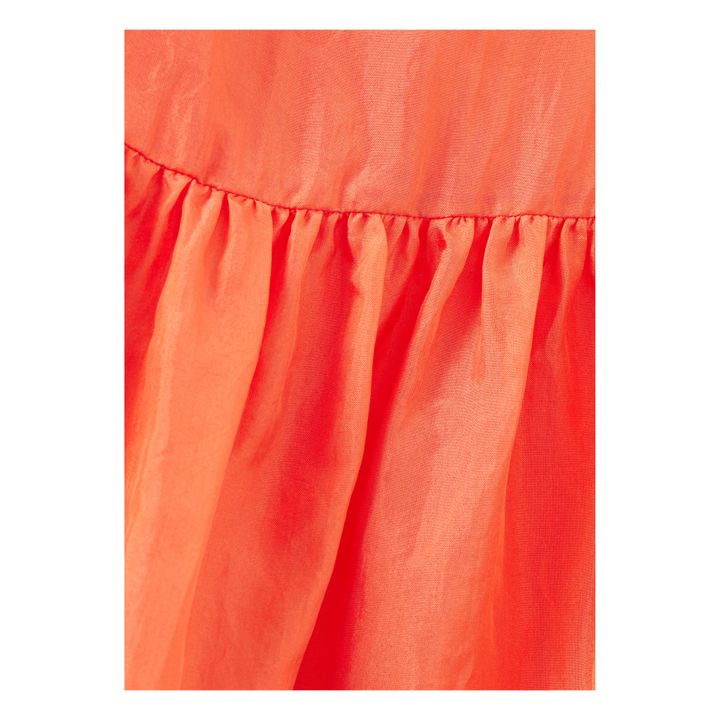 Vestido con tirantes de seda color turquesa | Naranja- Imagen del producto n°2