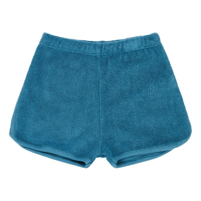 Short tejido toalla | Azul