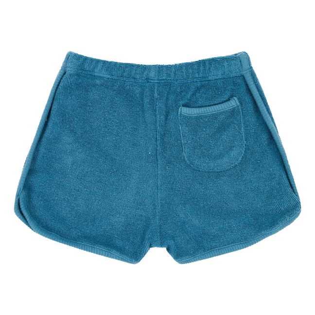 Short tejido toalla | Azul