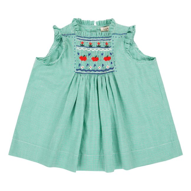 Moringa Check Dress | Green