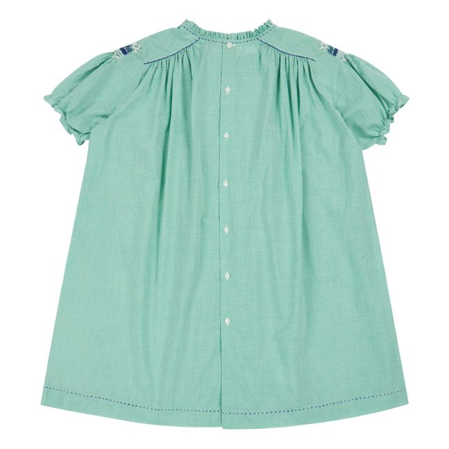 Moringa Check Dress | Green