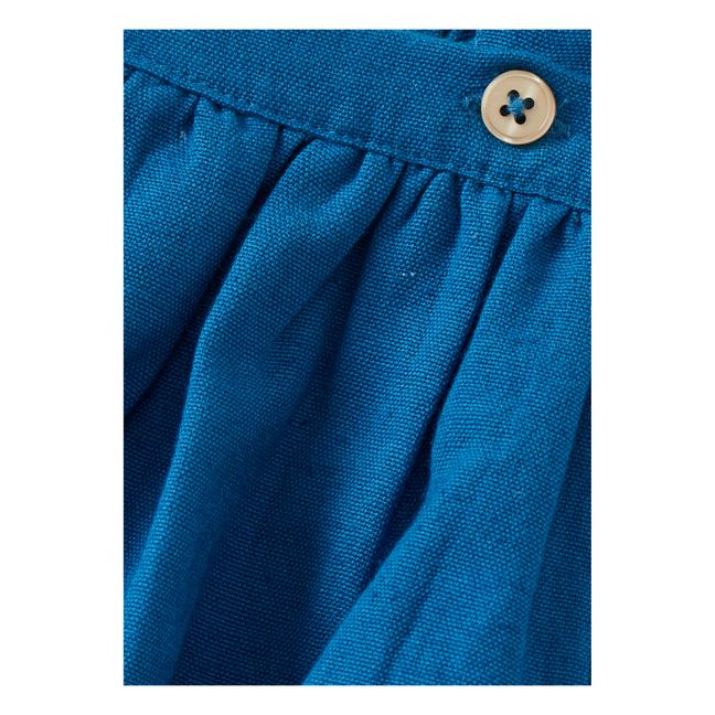 Ranita con tirantes de lino | Azul