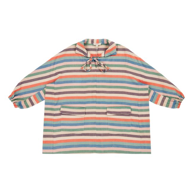 Tomato Striped Dress | Orange