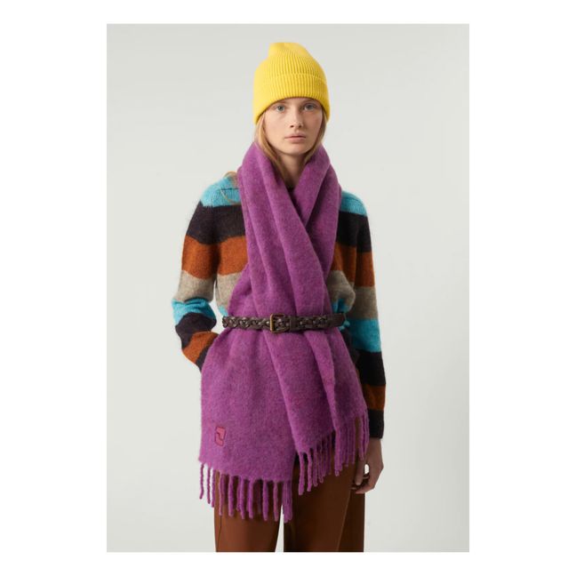 Soft Alpaca Scarf | Purple