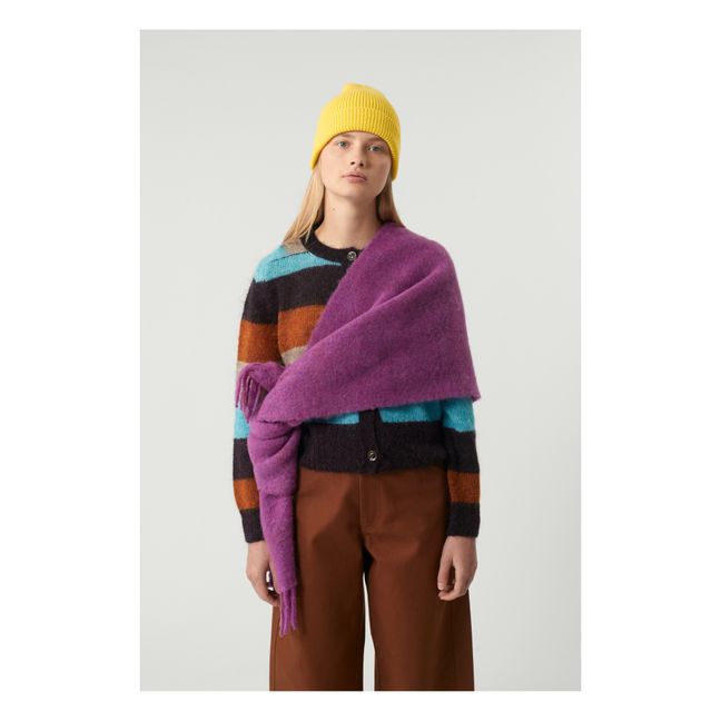 Soft Alpaca Scarf | Purple