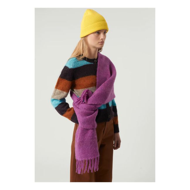 Soft Alpaca Scarf | Purple