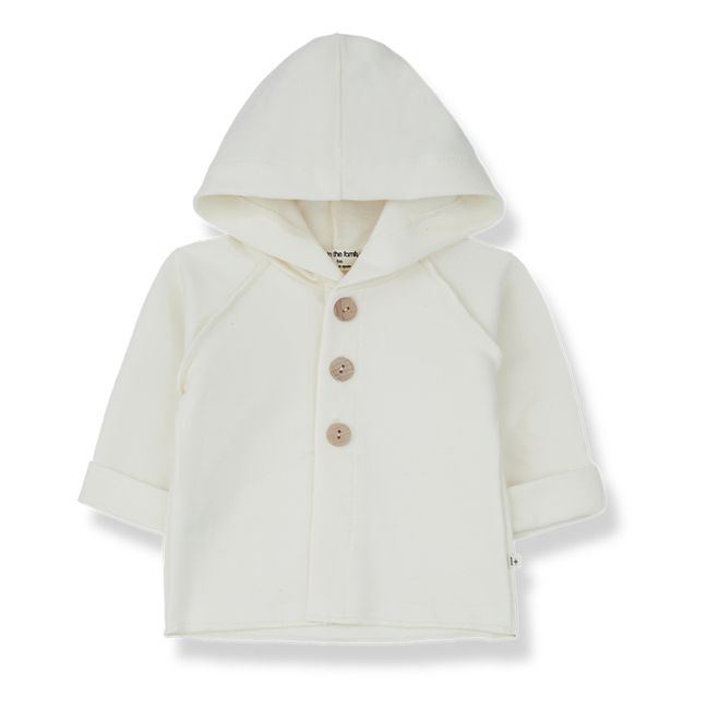 Gilet con cappuccio Elliot | Ecru