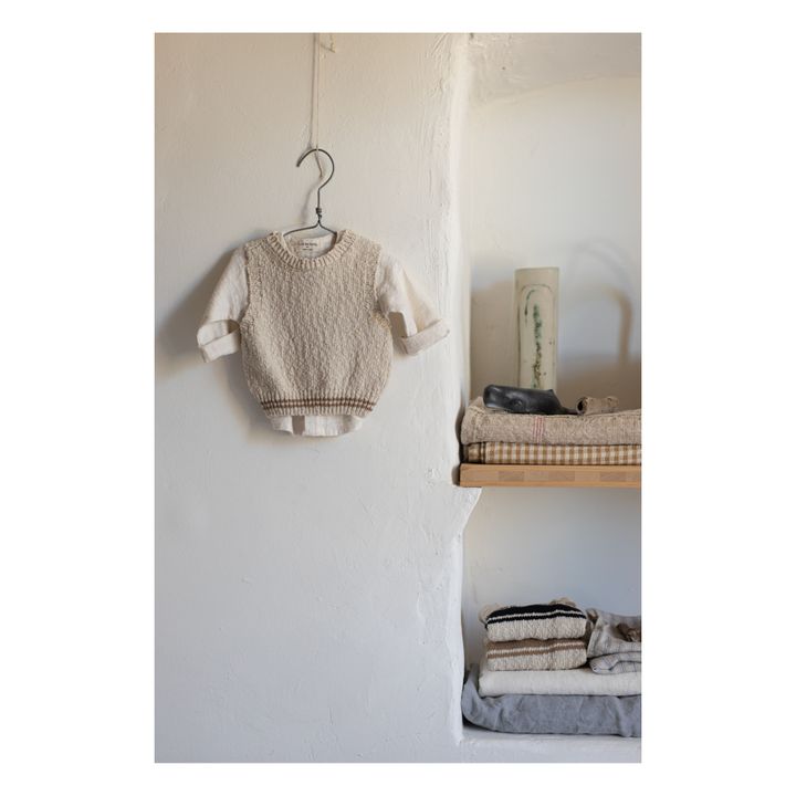 Gilet in maglia | Beige- Immagine del prodotto n°1