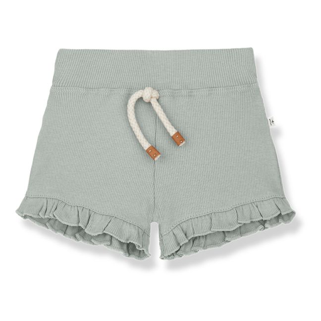 Pantalones cortos de volantes Maixa | Verde Pálido