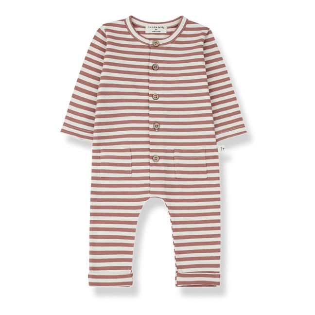 Mono Jersey rayas | Rosa Viejo