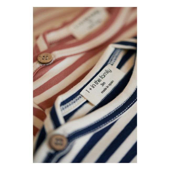 Camiseta de rayas Ken | Rosa Viejo