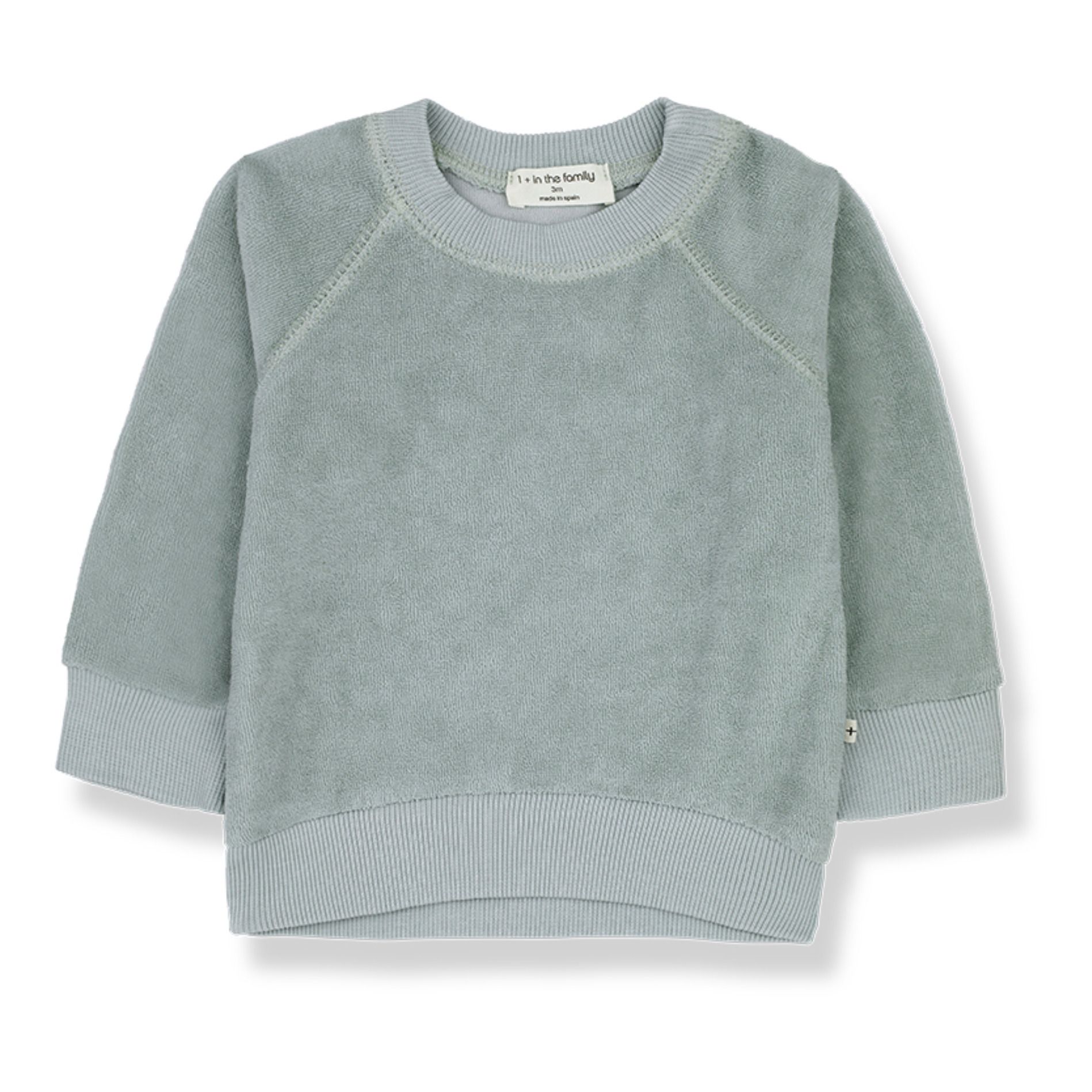 Sweatshirt aus Frottee Jordan | Graublau- Produktbild Nr. 0