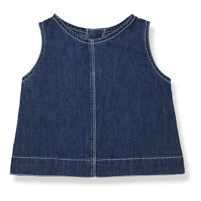 Blusa vaquera sin mangas Hannah | Azul