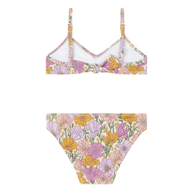 Romance Flower Printed Bikini | Naranja