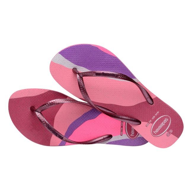 Palette Glow Slim Flip Flops | Pink
