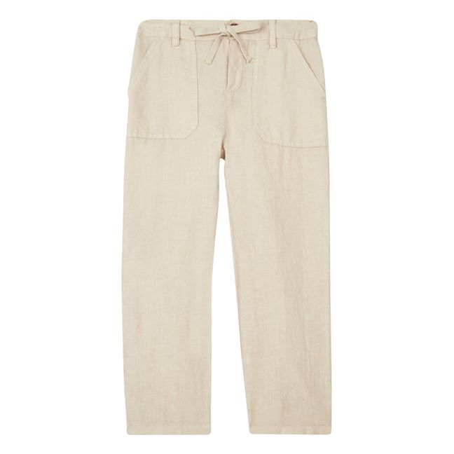Linen Pants | Beige
