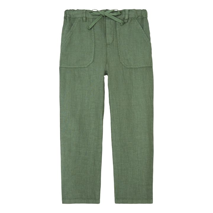 Linen Pants | Khaki- Product image n°0