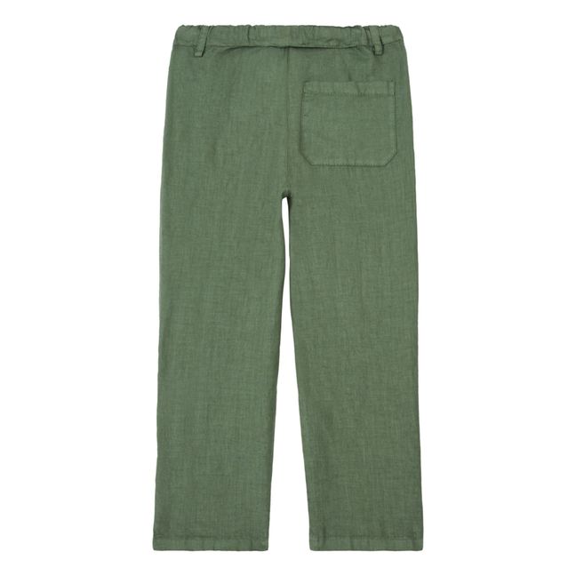 Pantalones de lino | Verde Kaki