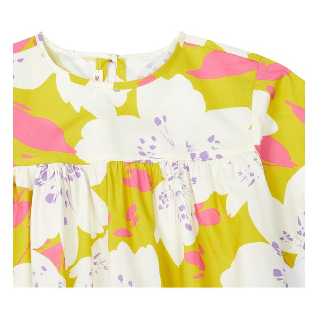 Vestido Flores | Ocre
