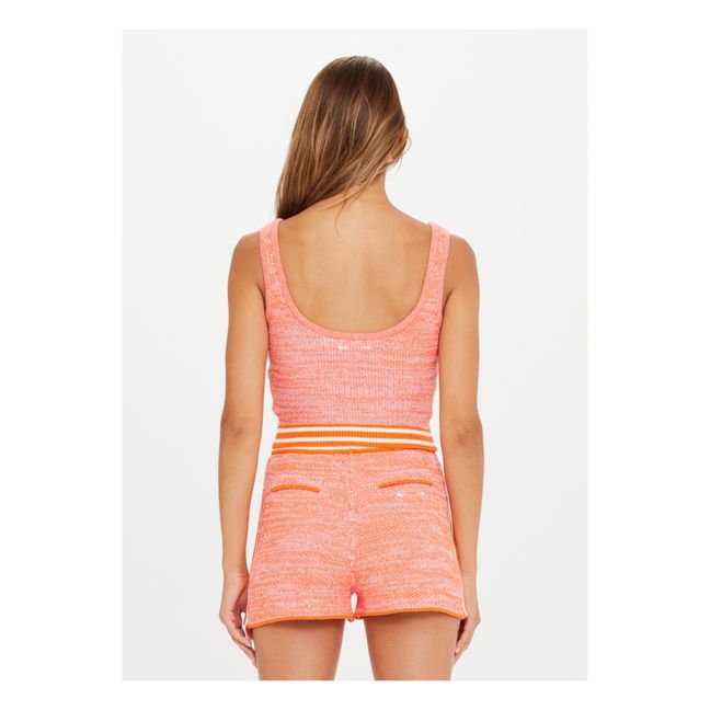 Cosmos Ophelia Organic Cotton Knit Top | Rosa
