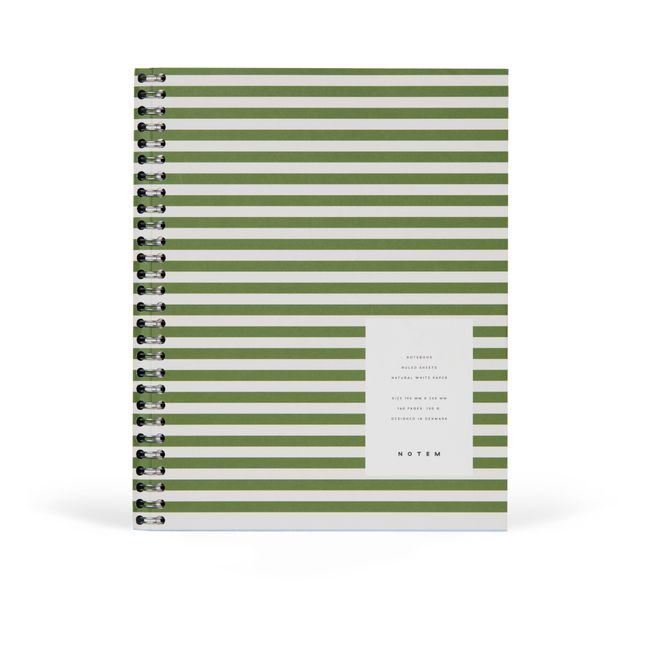 Nela Spiral Notebook - L | Green