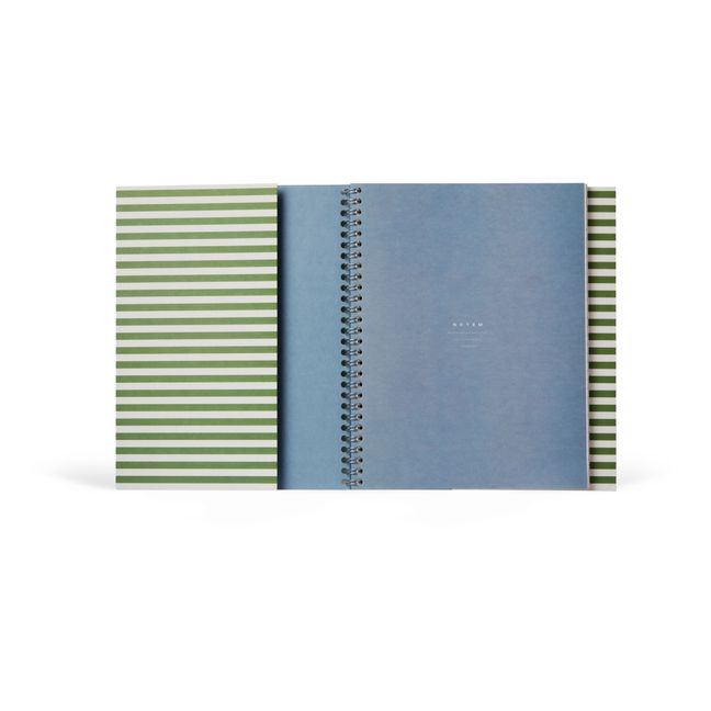 Quaderno con spirale, modello: Nela - L | Verde