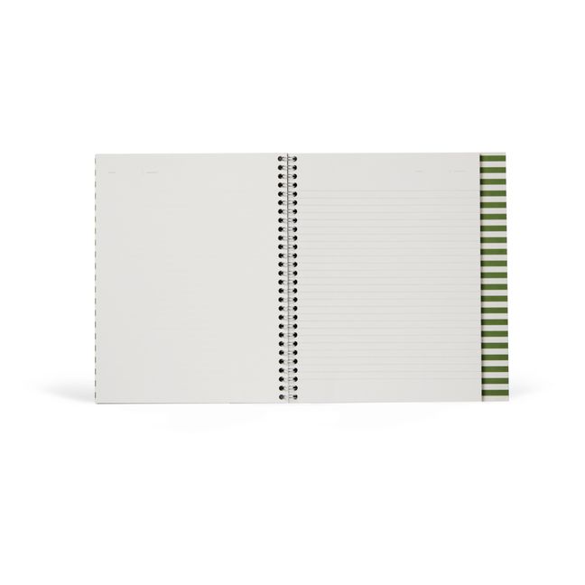 Quaderno con spirale, modello: Nela - L | Verde