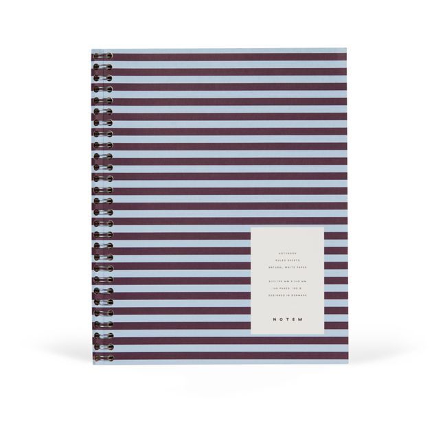 Carnet à spirales Nela - L | Bordeaux
