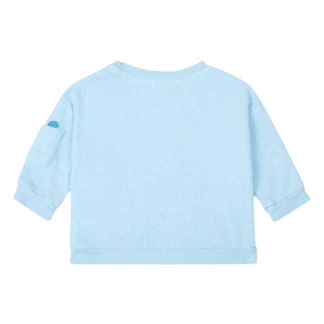 Sudadera tejido toalla Simo | Azul Pálido