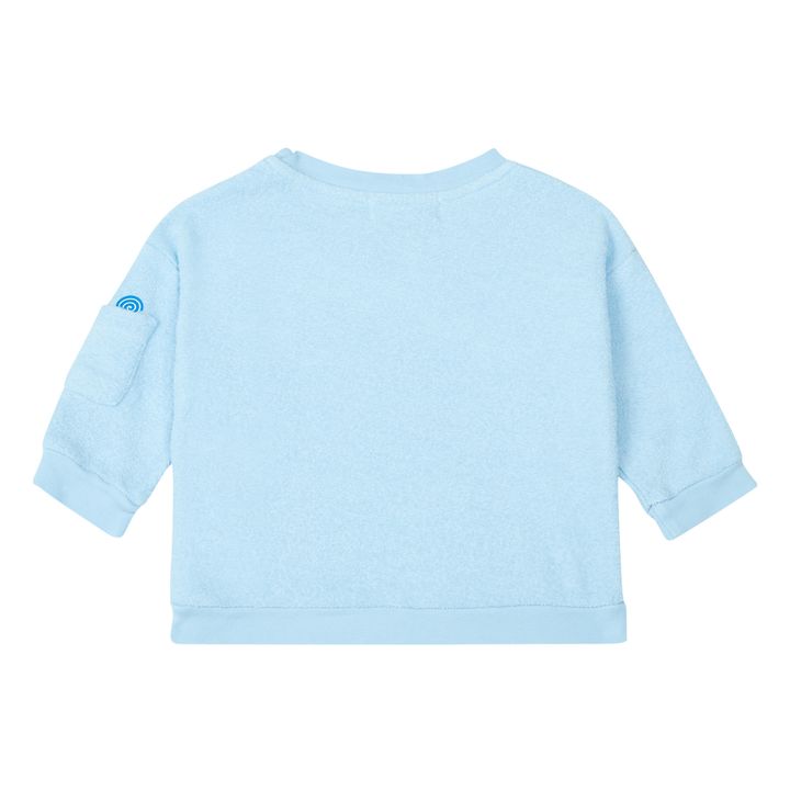 Sweatshirt Frottee Simo | Blassblau- Produktbild Nr. 1