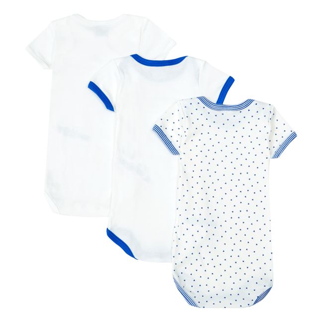 Pack of 3 Rib Knit Organic Cotton Onesies | Ecru
